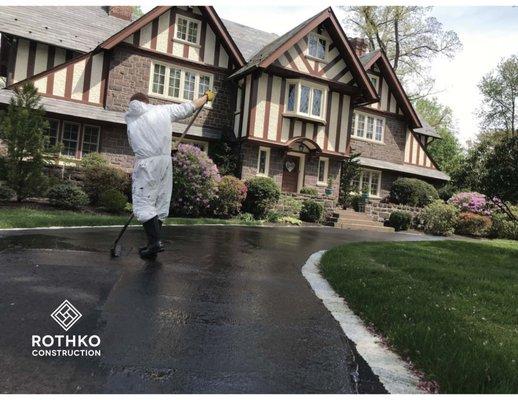 Asphalt Sealcoating is part of a complete asphalt maintenance plan and can double the life of your driveway. Call for a Free Quote!