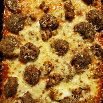 Meatball Bake (as menu states - this is meat and cheese - no pasta - lol)