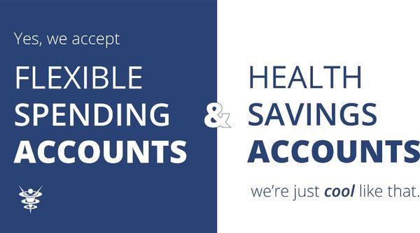 We accept flexible spending accounts