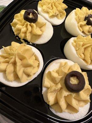 Deli Deviled Eggs - filling was ok but the whites were super thick and tough