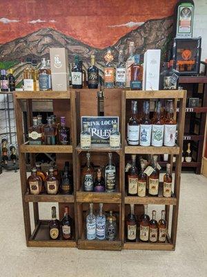 Featuring craft whiskey, including local spirits from J. Riley!