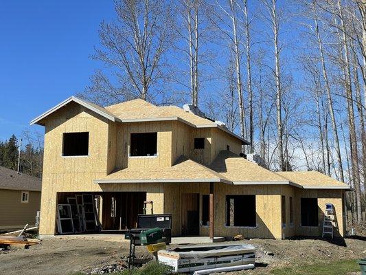 New build in Blaine in house framing done by Isaacs Builders