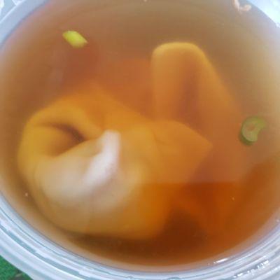 Wonton soup has 3 pieces