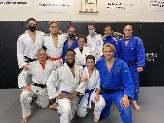 Our Family- congratulations to Julie on her Blue Belt, Dymani on his Blue Belt and Will on his Black Belt