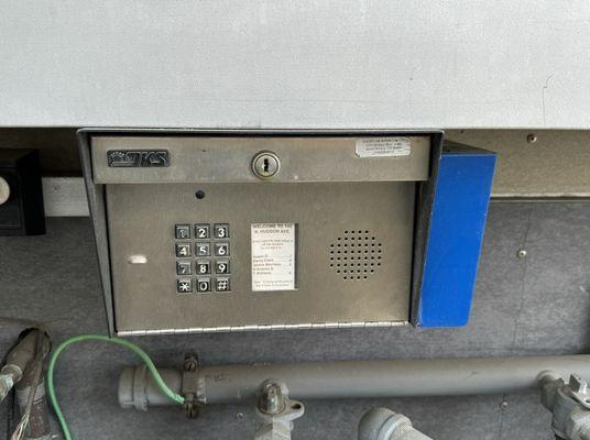 Our old outdated DoorKing gate entry intercom.