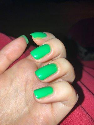 Green nails