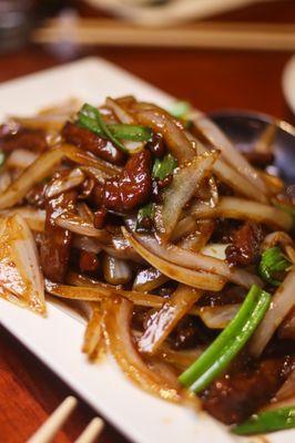 scallion beef