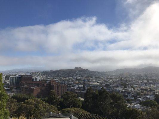 View from the small path near San Bruno Ave