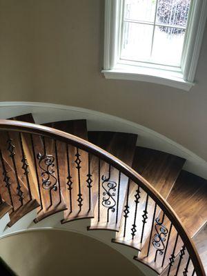 Walnut hardwood Refinishing in Waxhaw Nc