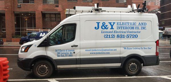 J&Y ELECTRIC AND INTERCOM CO. INC; " WE ENJOY LIGHTING UP YOUR DAY "