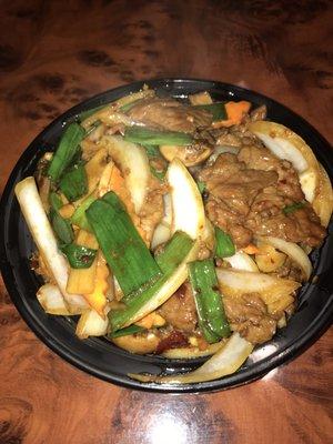 mongolian beef is great!!