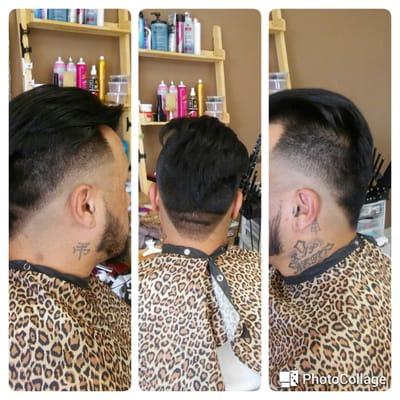 Taper fade mohawk