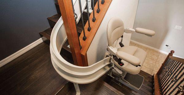 Check out this beautiful stair lift supplied to us by Mobility Works. The installation turned out perfect!