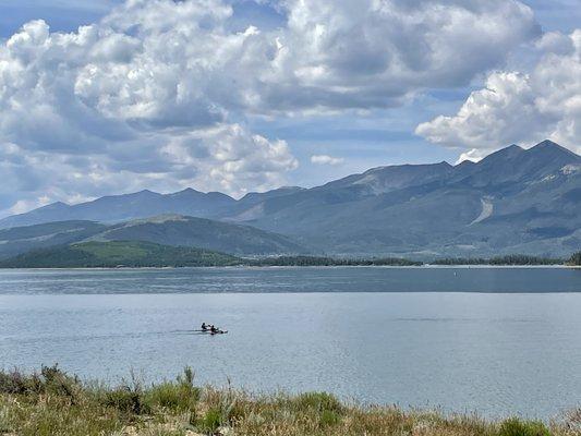 Stunning views of the Dillon Reservoir via e-bike