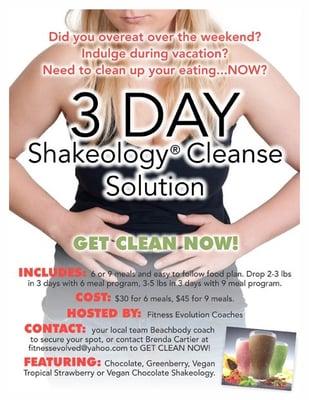 This is a great way to kick start your healthier lifestyle!!