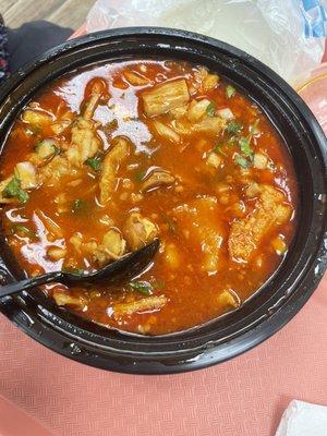 Menudo with hominy!