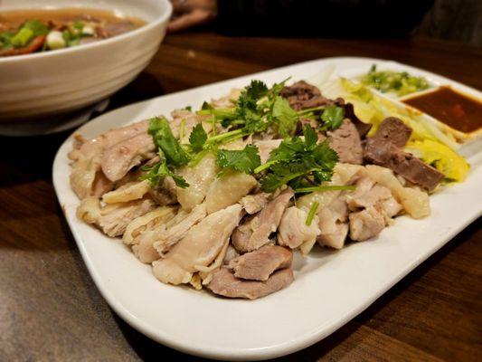 Hainanese chicken dinner