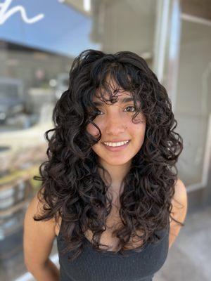 Textured hair curly hair haircut @barbergirl559