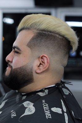 Skin fade with beard