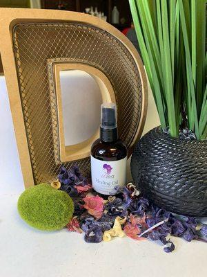 Healing oil used for dry irritated scalp & skin