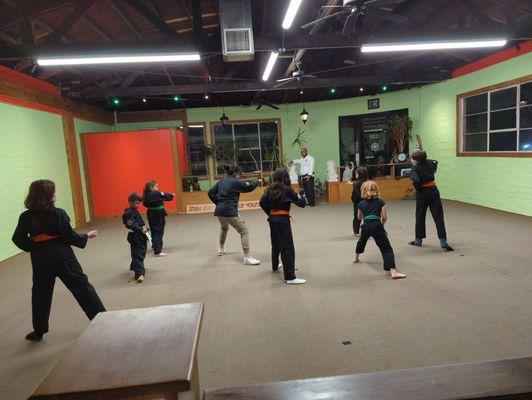 Kung Fu lesson with Master Jack M & W night @5:30