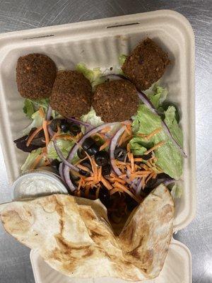 Open falafel