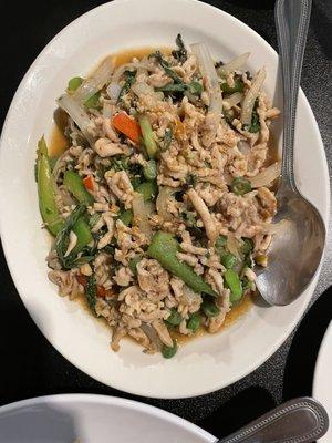 Thai spicy basil with chicken