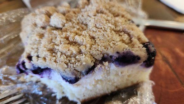 Blueberry cream cheese coffee cake