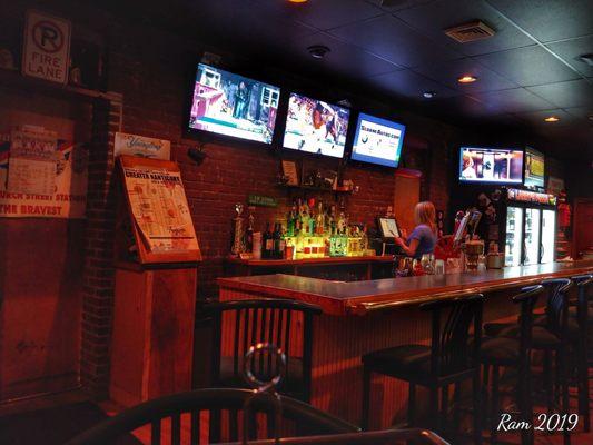 Inside the bar area