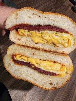 Taylor Ham, Egg, & Cheese on a Roll