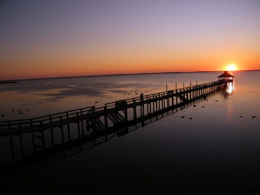 Inn at Corolla Light Pier at Sunset