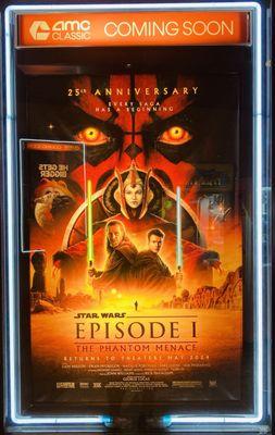 25th Anniversary Star Wars Episode I: The Phantom Menace Movie Poster