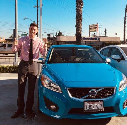 Jeffrey Cannone next to Volvo C30 POLESTAR!! Such a rare car, so much fun to drive! Thanks!!