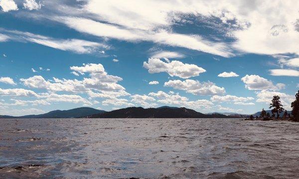 Flathead lake - awwwww.  Sunny and 85 degrees.