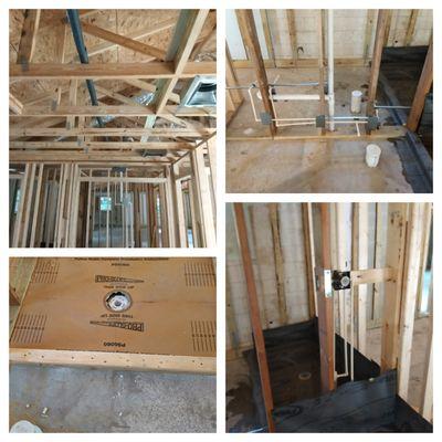 New Construction underway! Second rough plumbing for Miller and Sons Plumbing.