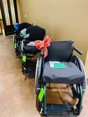 Chairs ready for delivery this past Christmas! :)