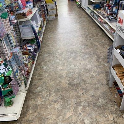 New floors at the Dollar Tree at Kemp in Wichita Falls, Texas.