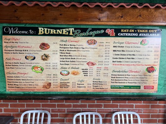 The new menu prices