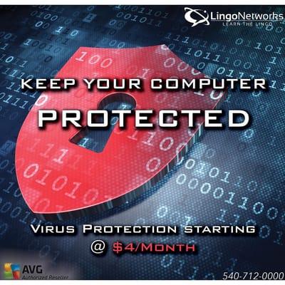 Relax. We make it easy to protect your computer from viruses. Call 540-712-0000 to get protection today.