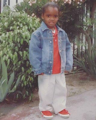 The director(Mrs. April) took this picture 20 years of my son she knew I was going to cut his hair. This was the last pic of him with hair