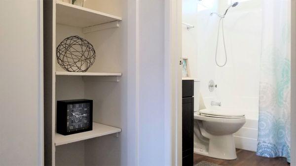 Linen Closet by Bathroom