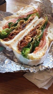 BLT w/ chipotle mayo on a roll