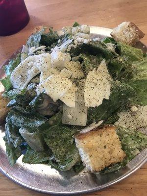 Caesar salad perfectly seasoned