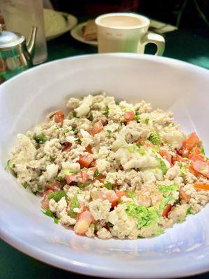 Egg white turkey scramble