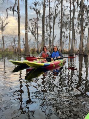 Us in our kayaks.