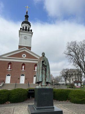 Old Cathedral Catholic Church (Basilica of St. Francis Xavier). Vincennes Catholic Church. Oldest Catholic Church in Indiana.