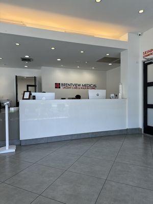 The lobby of Brentview Medical urgent care