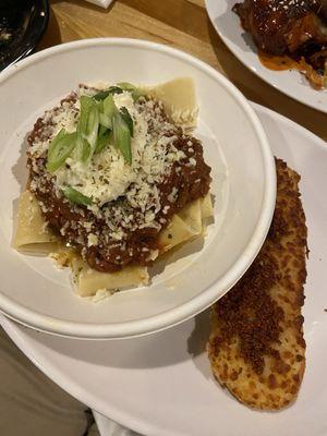 Bolognese - we asked them to split the portion as the sampler was huge. This is 1/2.