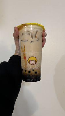 Okinawa roast milk tea with boba