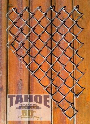 Tahoe's Made in Nevada's Shape Chain Link Wire On Tongue and Groove Cedar Fence Boards for Nevada Day 2024